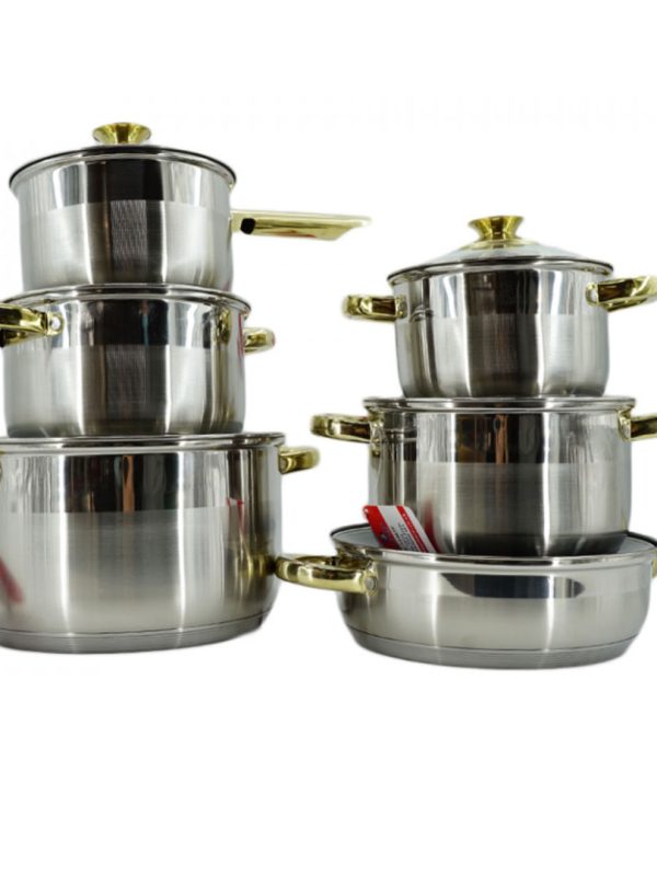 Set Oale din Inox 12 piese BL1246TF Blaumann For Your Home, Jumbo Cookwear Set