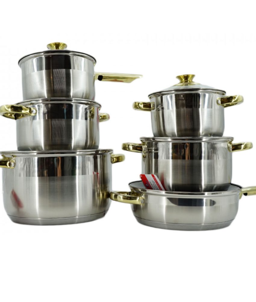 Set Oale din Inox 12 piese BL1246TF Blaumann For Your Home, Jumbo Cookwear Set