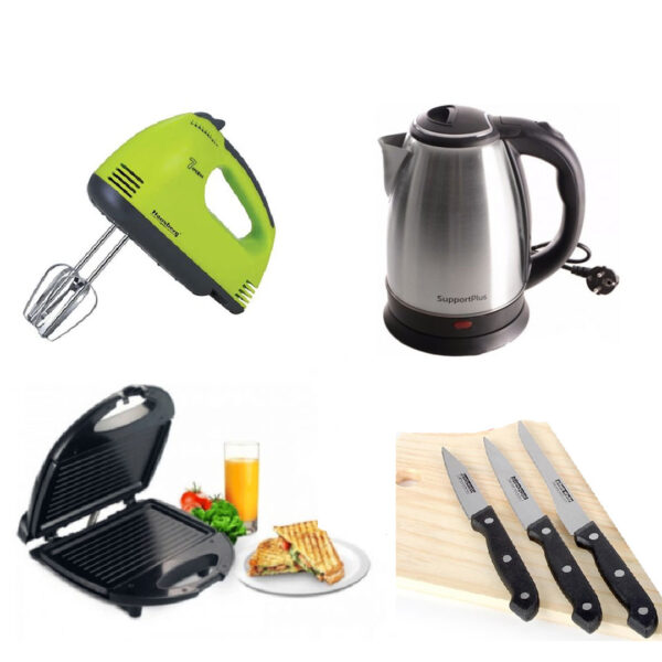 Mixer electric + Sandwich maker grill + Cana fierbator + Cadou Set 3 cutite inox!