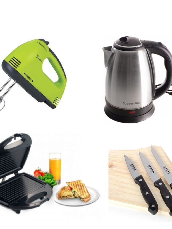 Mixer electric + Sandwich maker grill + Cana fierbator + Cadou Set 3 cutite inox!