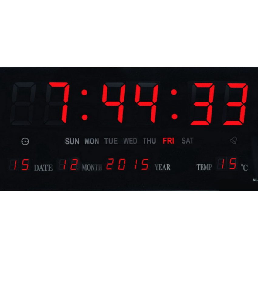 Ceas De Perete Cu Afisaj Digital, Termometru, Calendar cu ajustare luminozitate automata!