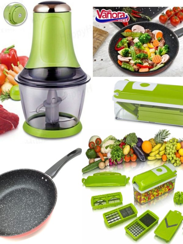 Tocator + Razatoare Nicer Dicer + Tigaie aluminiu teflonat 24cm