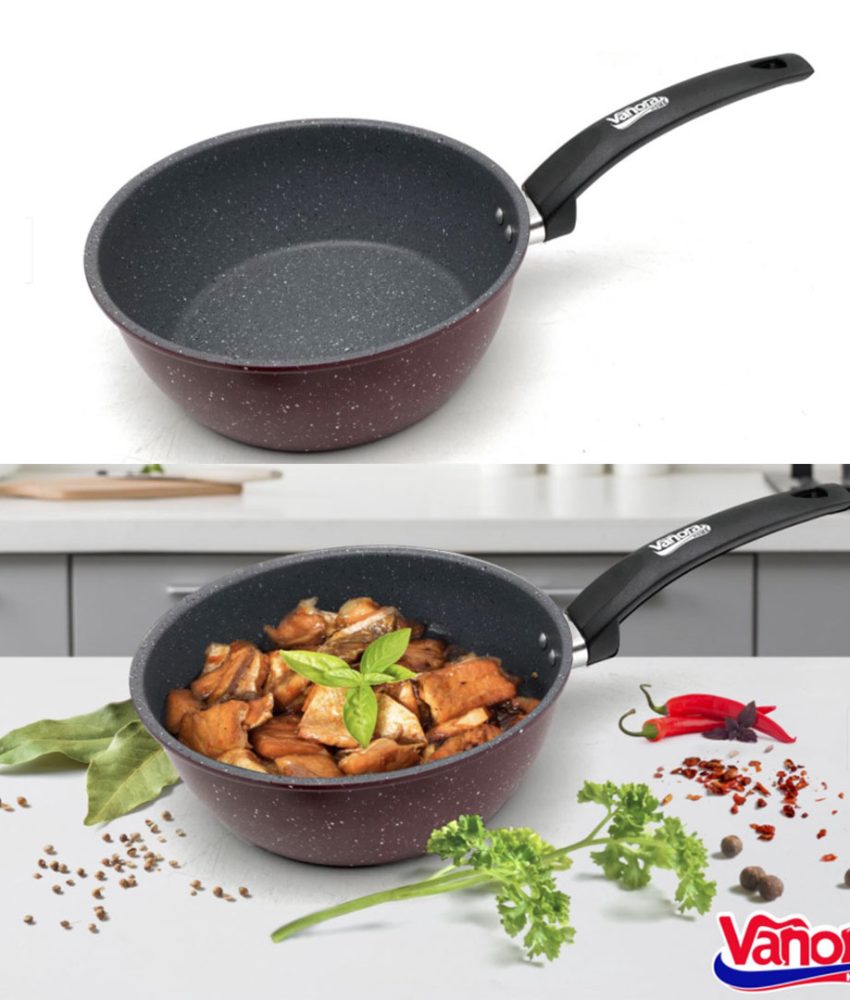 Set 4 piese pentru gatit, Platinum, Oala inox Myra, capac yena 20x12cm, capacitate 3,5l, baza capsulata 5 straturi, Tigaie teflon 24cm, Cratita cu coada