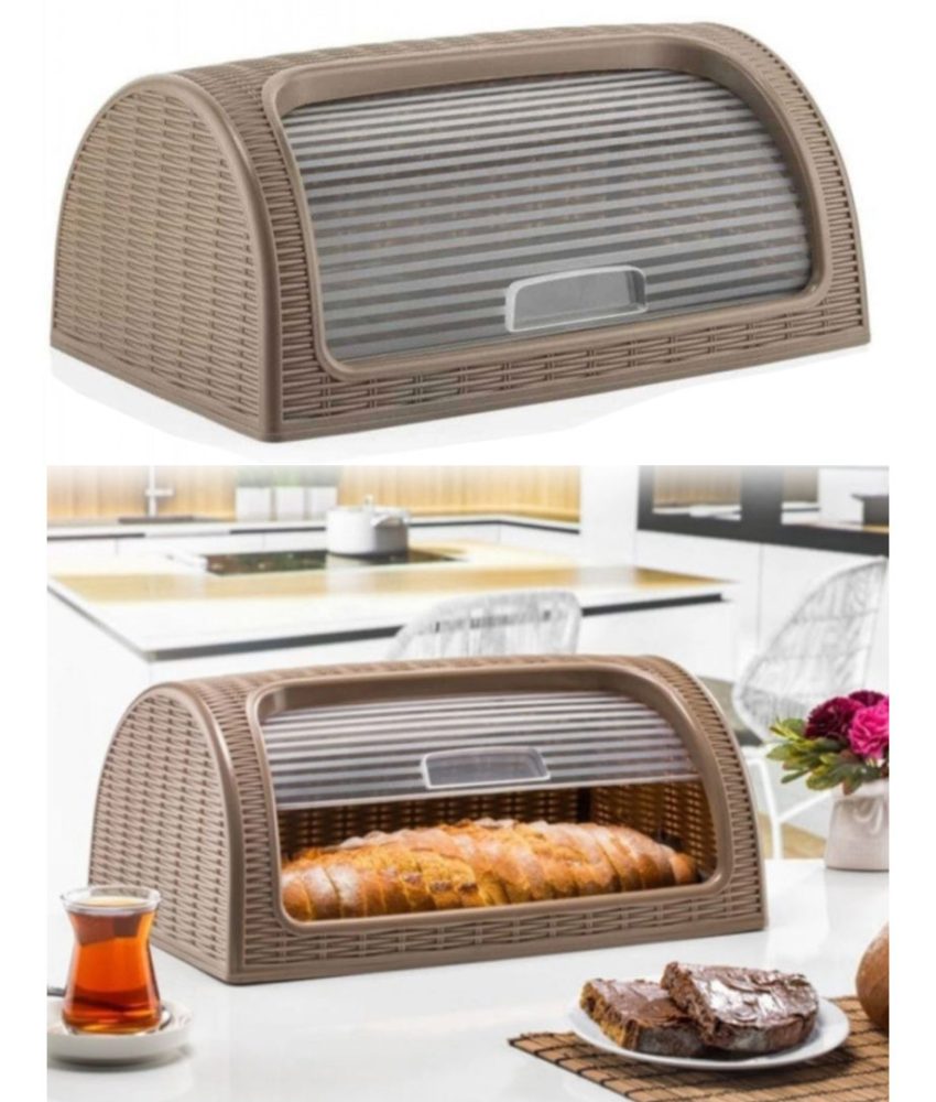 Cutie paine, din plastic, model ratan - ZAGATO, 42x26x19 cm