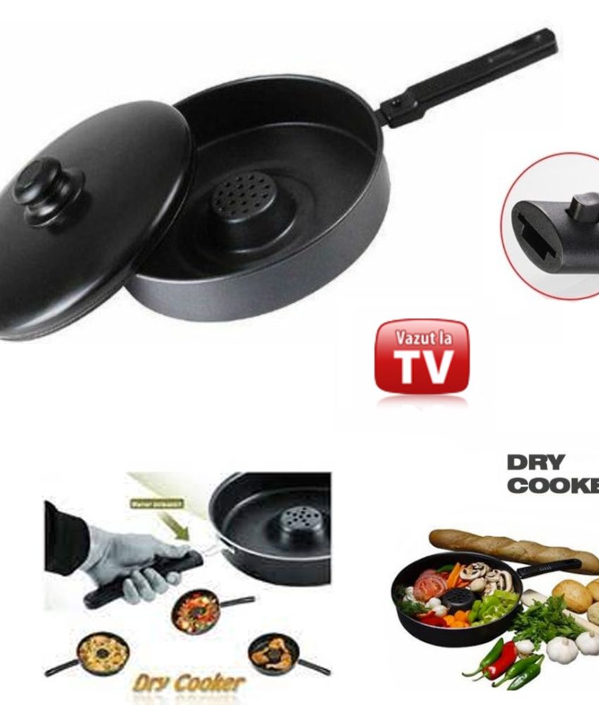 Mananca sanatos si gustos cu noua Tigaie Magica Dry Cooker, cu capac