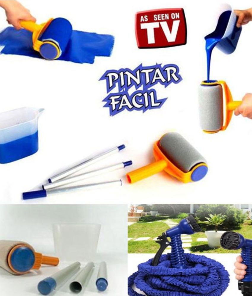 Furtun extensibil Magic Hose 30m + Pistol de stropit + Trafalet Pintar Facil!