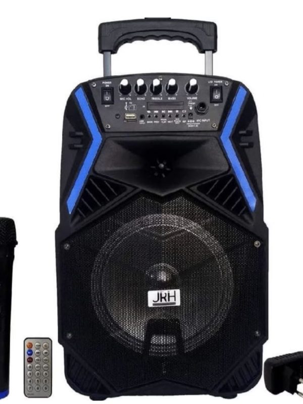 Boxa portabila BT Speaker Tip Troler JRH A81/A82, difuzor 8", 1800 Mah, Usb,TF, Radio FM, Microfon Wireless si telecomanda!