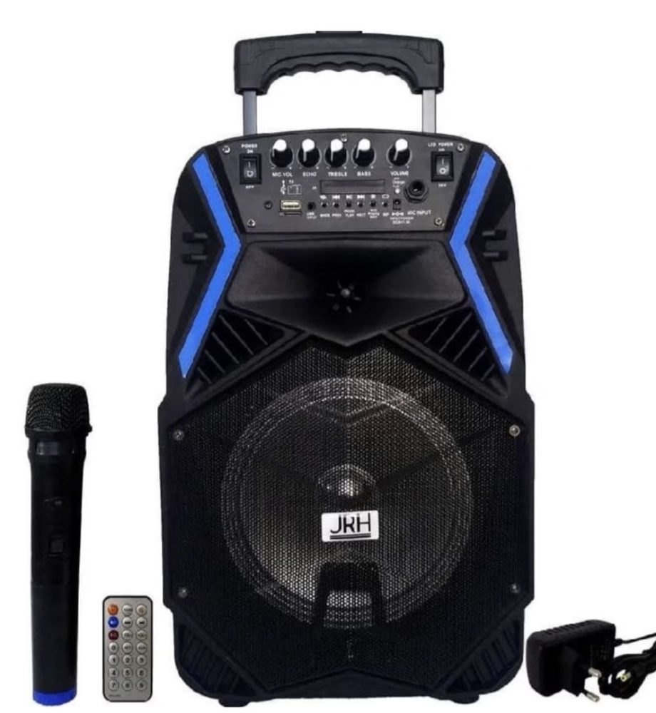 Boxa portabila BT Speaker Tip Troler JRH A81/A82, difuzor 8", 1800 Mah, Usb,TF, Radio FM, Microfon Wireless si telecomanda!