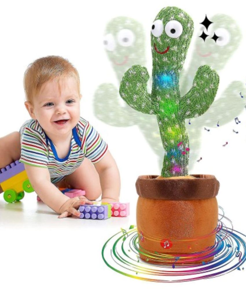 Jucarie interactiva de plus, Mos Craciun, Ren, Pinguin, Brad, Cactus cu functii multiple - Danseaza, Canta, Imita