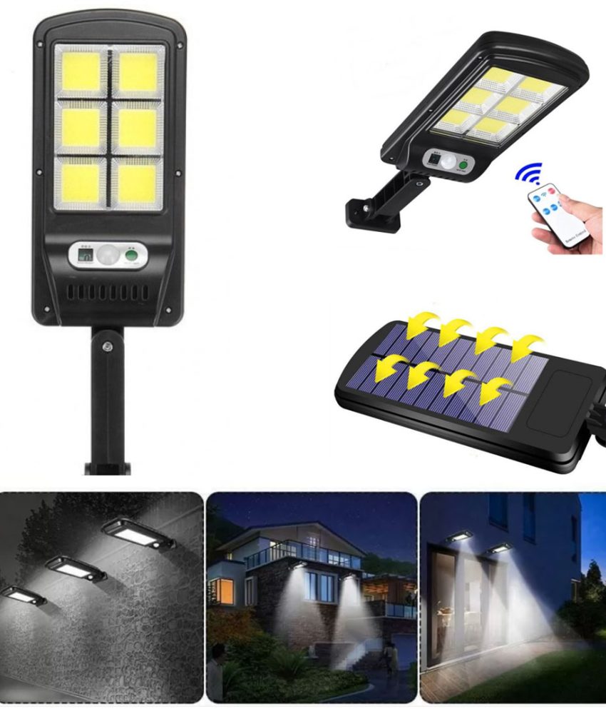 Lampa Solara Cu 120 De LED-URI, Panou Solar, Senzor De Miscare Si Lumina