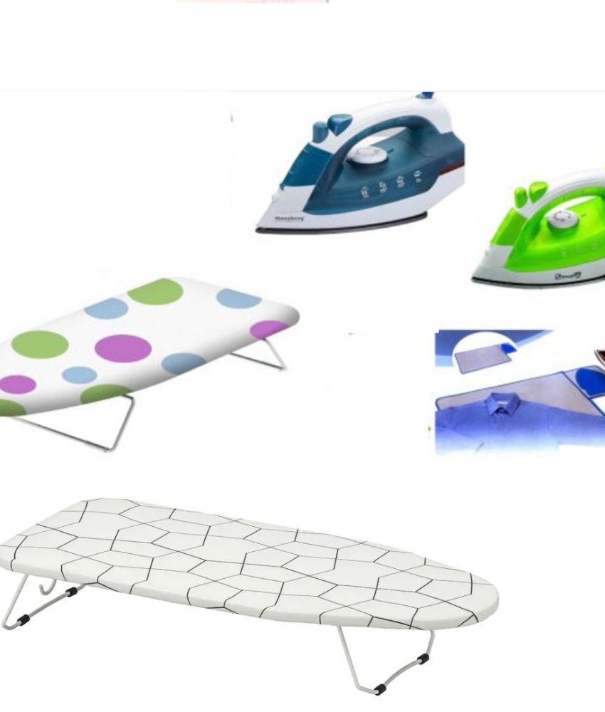 Fier de calcat cu aburi, Hausberg + Masa de calcat mini 53 x 13 cm