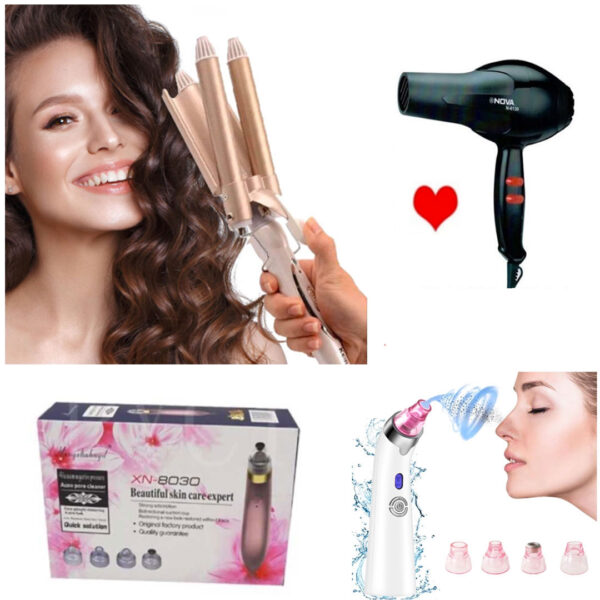 Ondulator Ceramic Root Wave Envy pentru bucle naturale in valuri + Aparat vacuum pentru curatarea tenului Preasure Cleaner + Cadou Feon!
