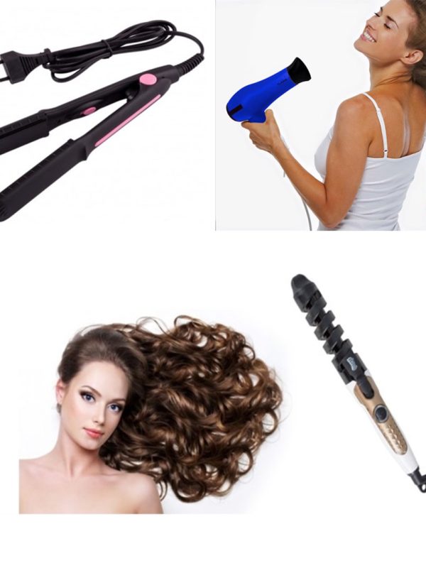 Lichidare stoc! Placa profesionala de par, Ceramica + Ondulator Nova Ceramic + CADOU Uscator par!