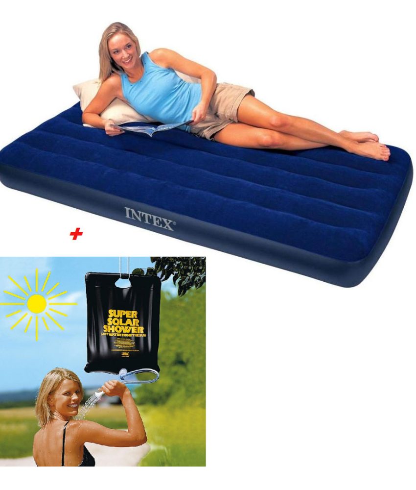 Dus pentru gradina Bestway 58224, solar, PVC, reglabil, 20 litri + Saltea gonflabila Bestway Horizon, pentru interior sau exterior