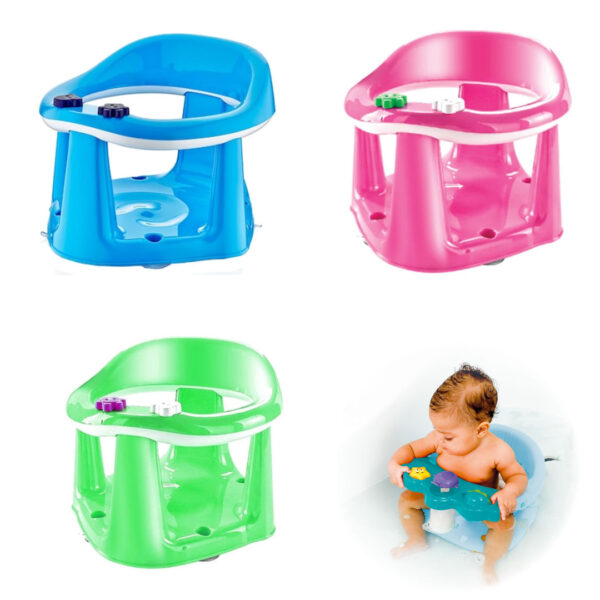 Scaun copil Dunya, suport ergonomic baie, cu ventuze, diferite culori