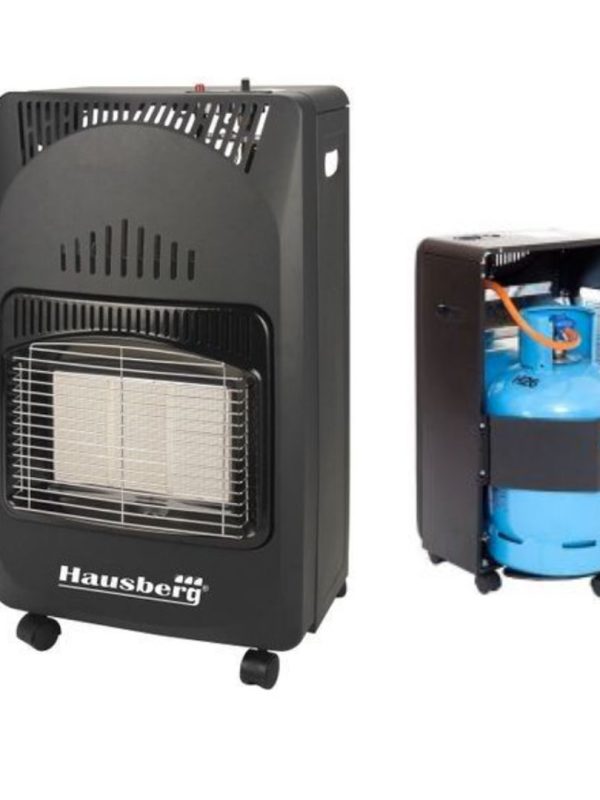 Soba gaz GPL, Hausberg HB 1010, Regulator gaz inclus, 3 trepte de putere, termostat de siguranta