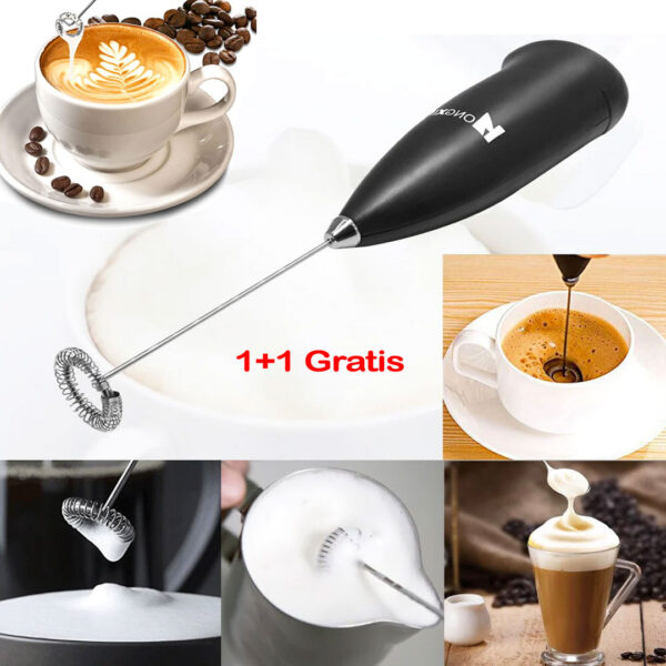Mixer electric pentru o spuma perfecta de lapte, potrivit pentru cappucino, latte macchiato, shake, sau sosuri salate! Oferta 1+1 Gratis!