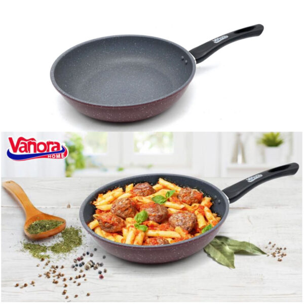 Tigaie universala XXL, wok, otel carbon, teflonata, non-stick, 28 cm