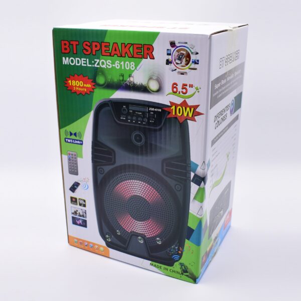Boxa Portabila + Microfon, MP3,TF/USB,Bluetooth,Radio FM,TWS, BT SPEAKER ZQS-6145/6146, 1000W Muzicali