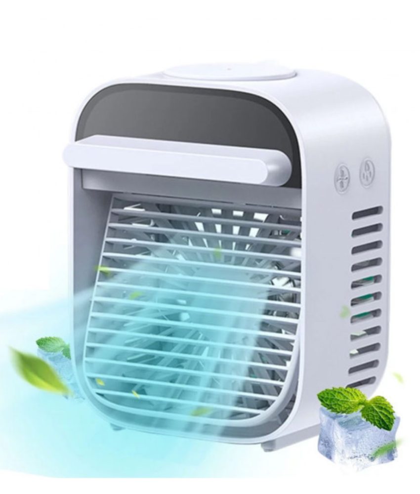 Aer conditionat portabil cu Lumina led Ambientala, Racire cu Umidificare, Alimentare USB