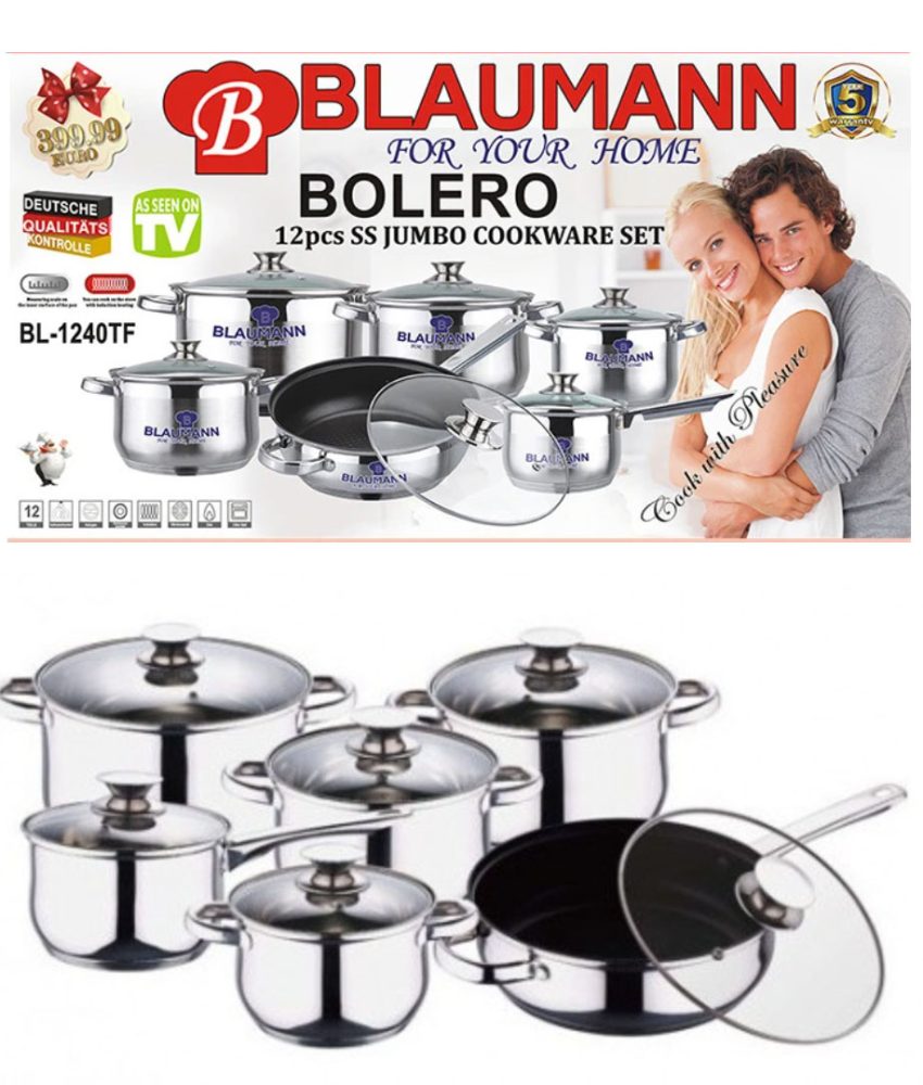 Set Oale din Inox 12 piese BL1246TF Blaumann For Your Home, Jumbo Cookwear Set