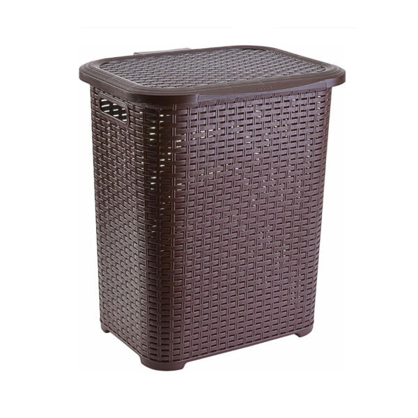 Cos de rufe plastic tip ratan 45 L Maro, 34,5x41x46, Heinner