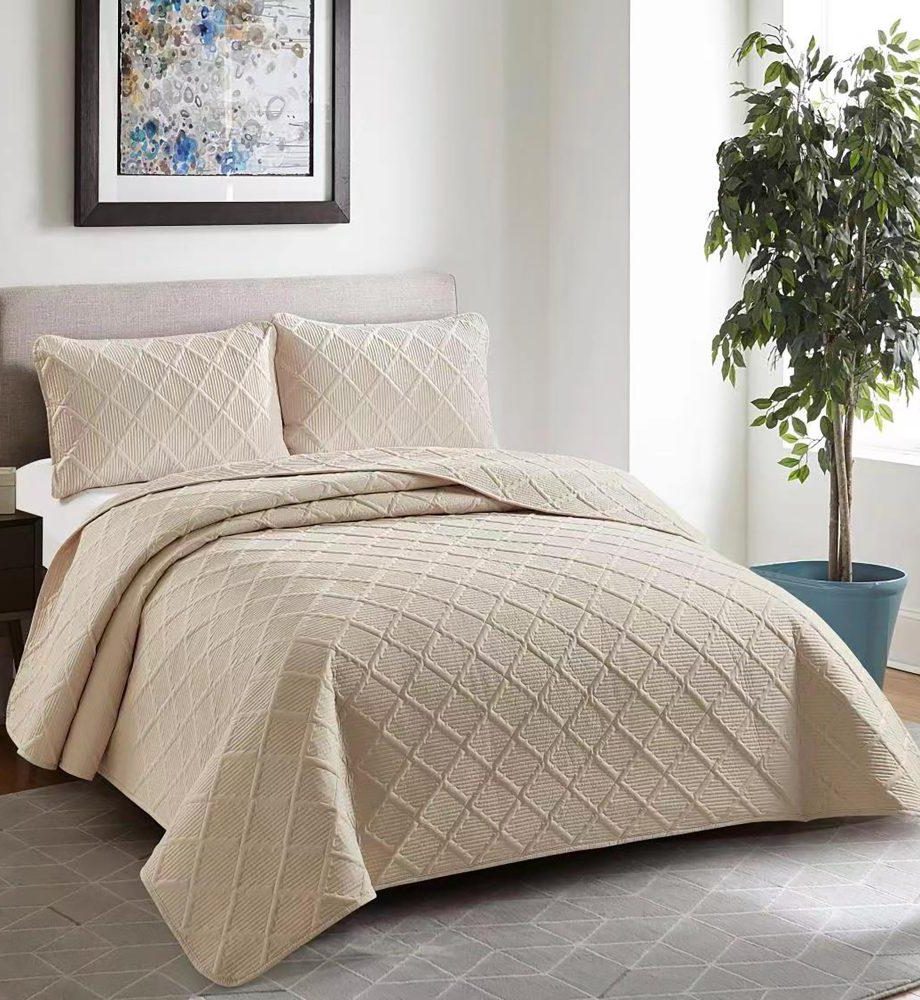 Cuvertura de Pat Uni + 2 Fete de perna, pentru pat matrimonial