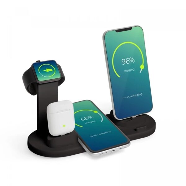 Statie de incarcare wirless pentru telefoane mobile, ceasuri,casti