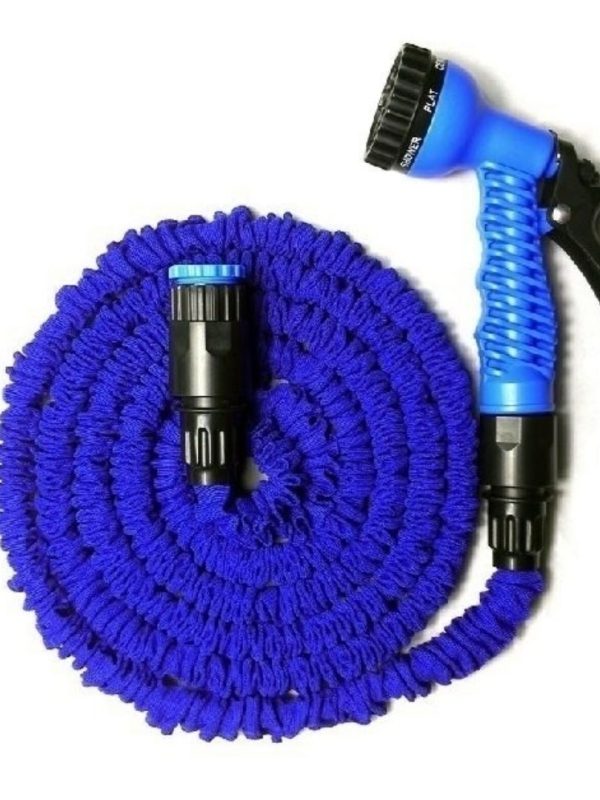 Furtun extensibil Magic Hose 30m + Pistol de stropit, 7 functii