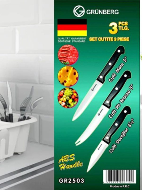 Uscator de vase cu suport special de pahare, alb + Set 6 pahare, sticla + CADOU set de 3 cutite inox!