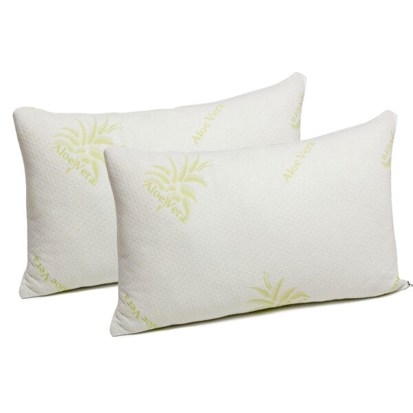 Set 2 perne tricot cu aloe vera Green Future Natura, 50 x 70 cm