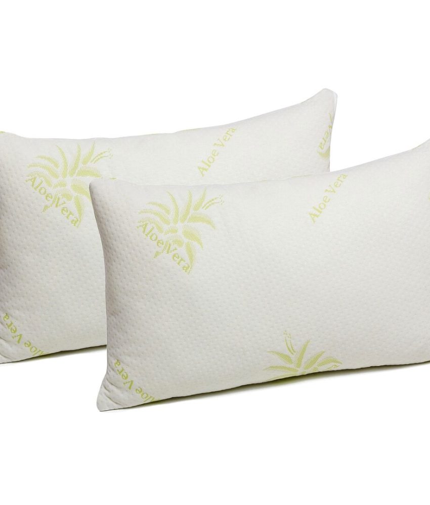 Set 2 perne tricot cu aloe vera Green Future Natura, 50 x 70 cm