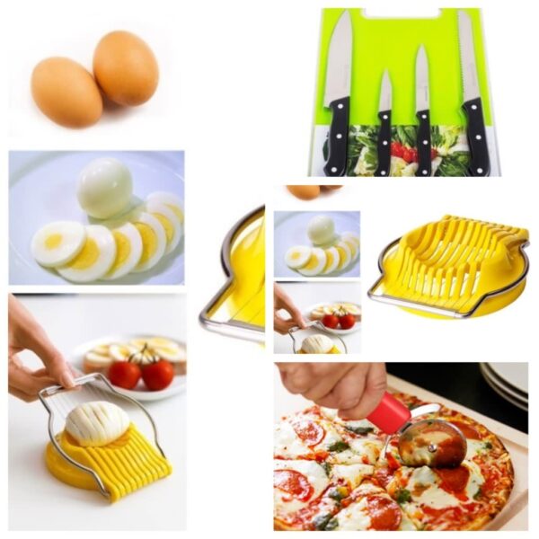 OFERTA IMBATABILA! Feliator Oua + Feliator Pizza + CADOU Set 3 cutite profesionale Inox, totul la doar 29 lei in loc de 119!