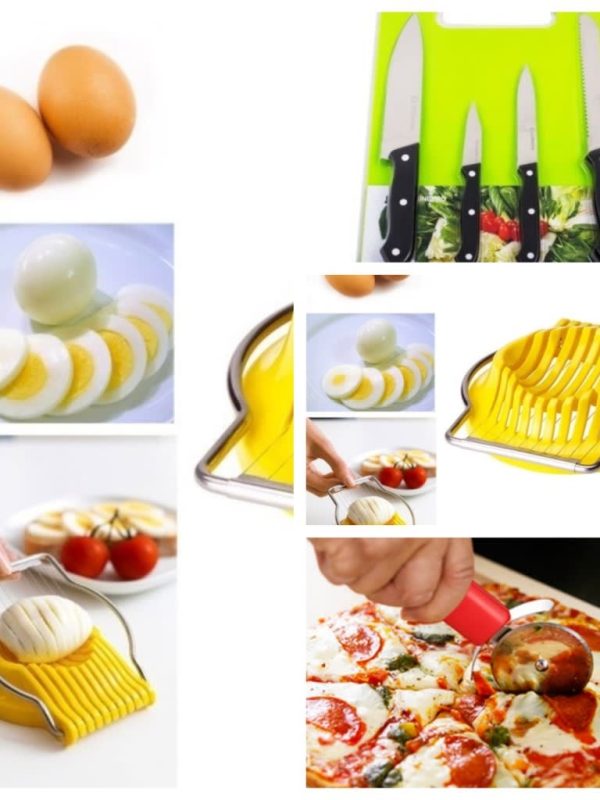 OFERTA IMBATABILA! Feliator Oua + Feliator Pizza + CADOU Set 3 cutite profesionale Inox, totul la doar 29 lei in loc de 119!