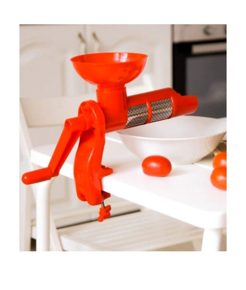 Storcator, Presa De Rosii Manuala Cu Sita De Inox si dispozitiv fixare masa