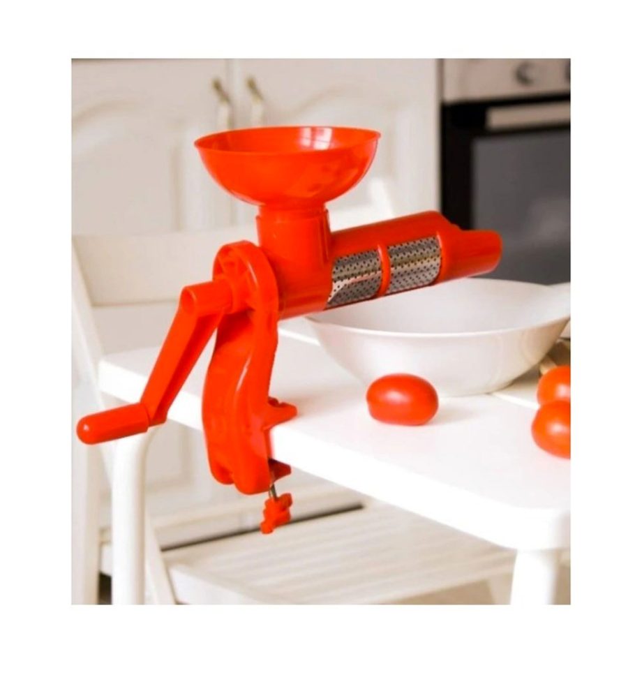 Storcator, Presa De Rosii Manuala Cu Sita De Inox si dispozitiv fixare masa