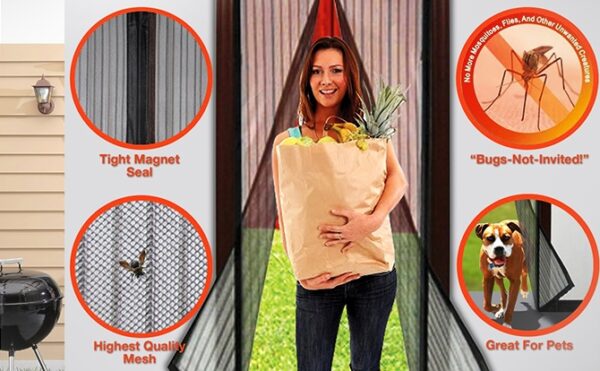 Perdea Anti Insecte cu inchidere Magnetica Magic Mesh la doar 25 lei in loc de 89!