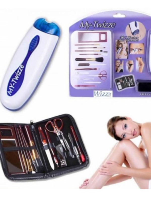 Mini epilator Wizzit + Trusa de manichiura - pedichiura