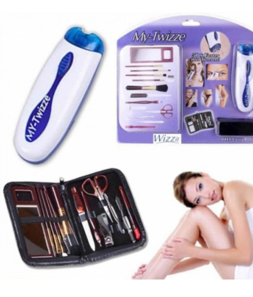 Mini epilator Wizzit + Trusa de manichiura - pedichiura