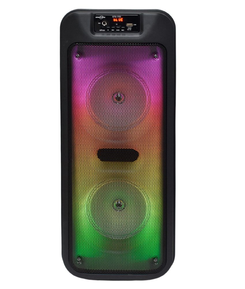 Boxa portabila,Bluetooth,60 cm, GTS 1703/1701, 1000W Muzicali, Radio FM, USB/TF/TWS, Leduri Disco,Microfon Inclus