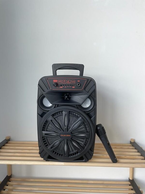 Boxa Portabila KOLAV J806A, Difuzor 8",Wireless cu Bluetooth si Lumini ,FM/Radio, 30W cu microfon