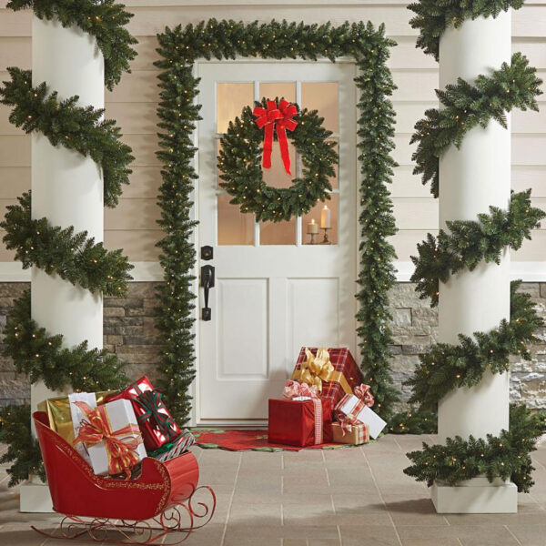 Ghirlanda de Craciun 5,40 m din Crengute de Brad Artificial Verde Clasic Aspect Natural