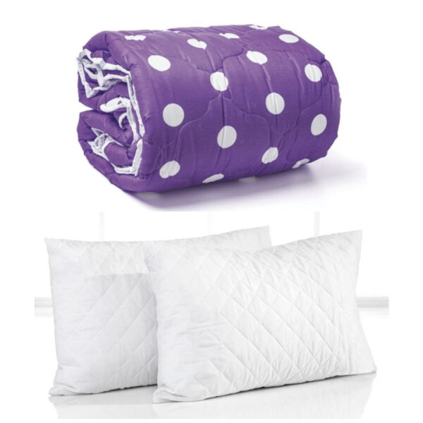 Pilota iarna Sweet Dreams 180/200cm, 300g mp + Set 2 Perne matlasate Hypo-Alergice 50x70cm