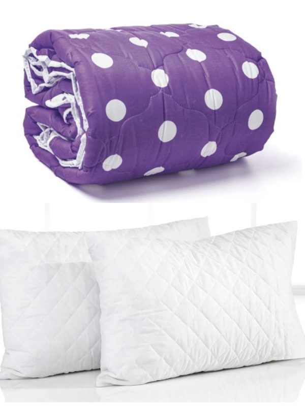 Pilota iarna Sweet Dreams 180/200cm, 300g mp + Set 2 Perne matlasate Hypo-Alergice 50x70cm