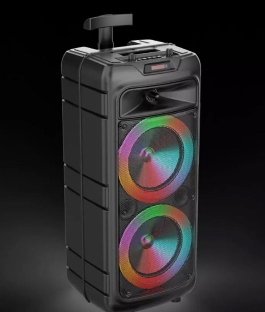 Boxa portabila troller ZQS 8211, 2 difuzoare, 59 cm inaltime, bluetooth, mp3 digital player, Microfon