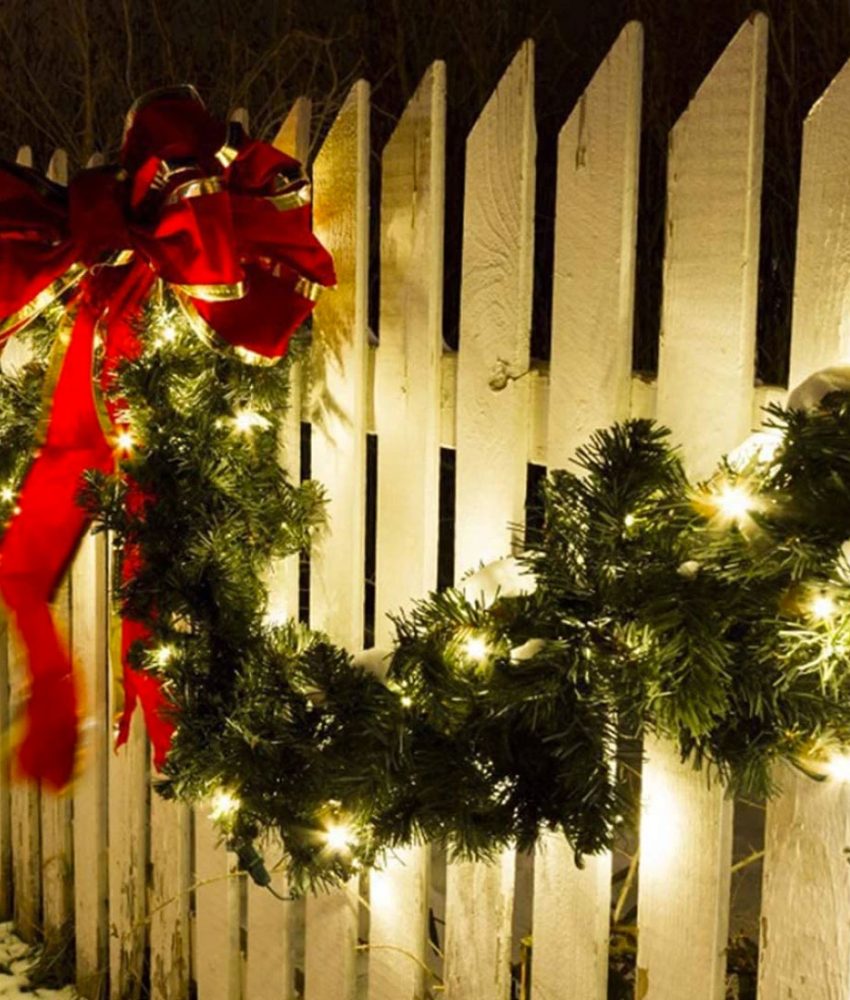 Ghirlanda Brad Artificial 2.7M + Instalatie luminoasa multicolora 100 leduri