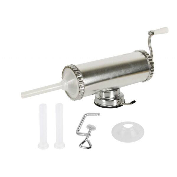 Aparat de umplut carnati Grunberg GR745, 1.50 kg, Aluminiu, Argintiu