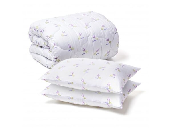Pilota LAVANDA 400 G ,200×220 Cm, Umplutura 400 Gr/Mp+2 Perne LAVANDA 50×70 Cm