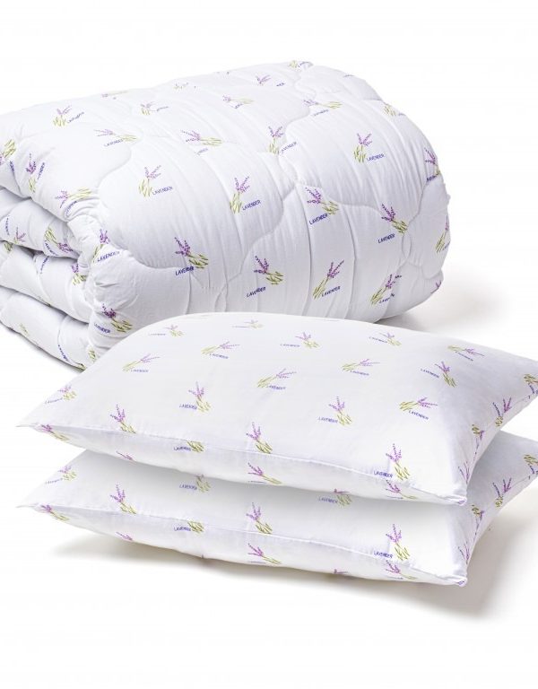 Pilota LAVANDA 400 G ,200×220 Cm, Umplutura 400 Gr/Mp+2 Perne LAVANDA 50×70 Cm