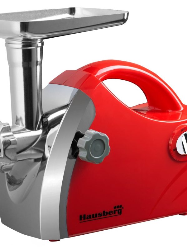 Masina de tocat carne Hausberg HB-3430, Inox , 1800 W, motor cupru,